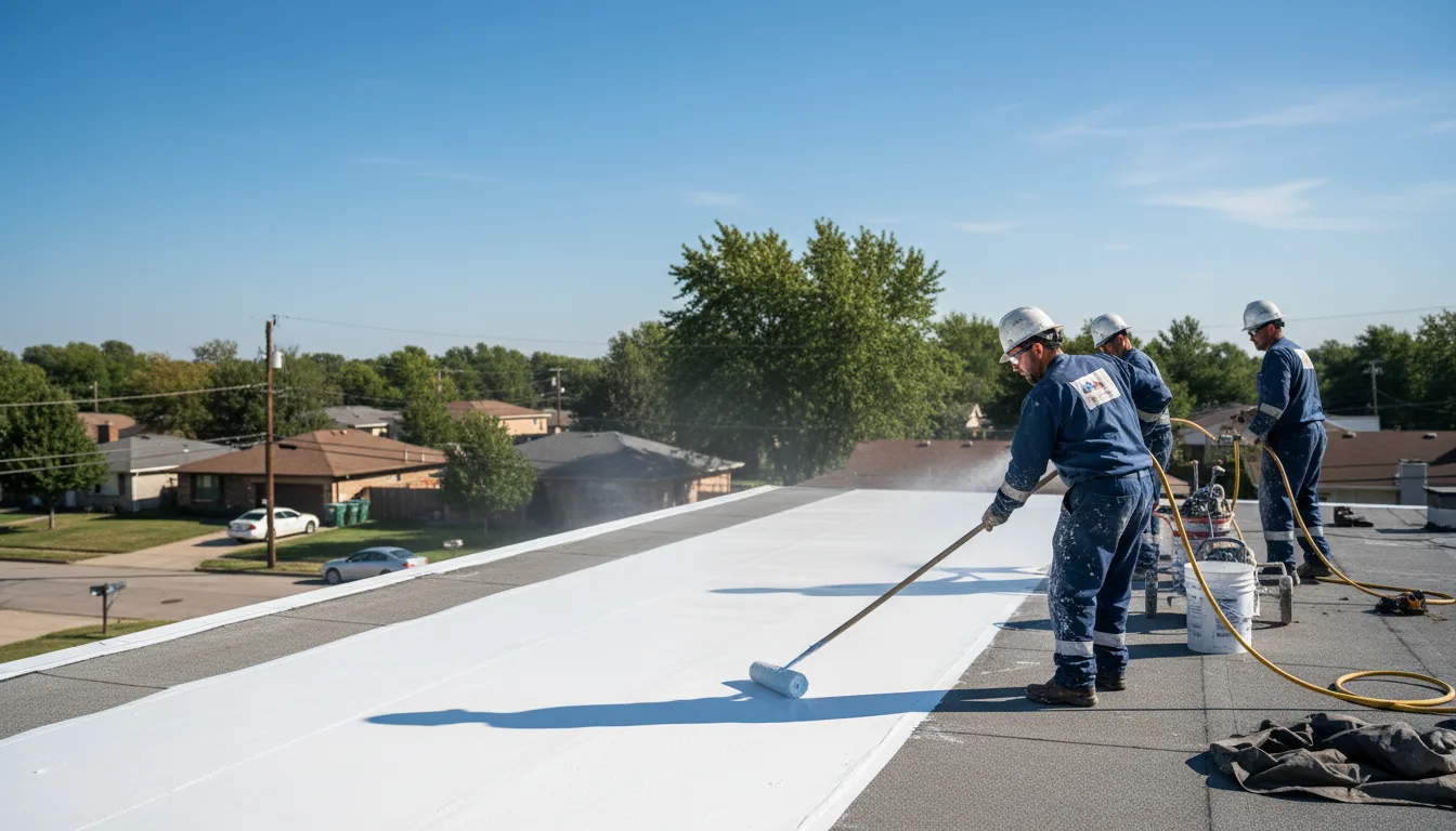 Commercial roof coating in Tully, NY near me